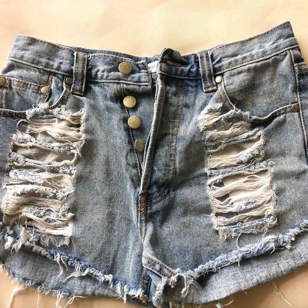 MinkPink jean shorts